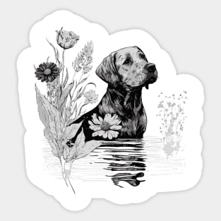 Dog Watercolor Sticker